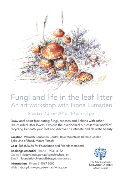 fungi workshop flyer