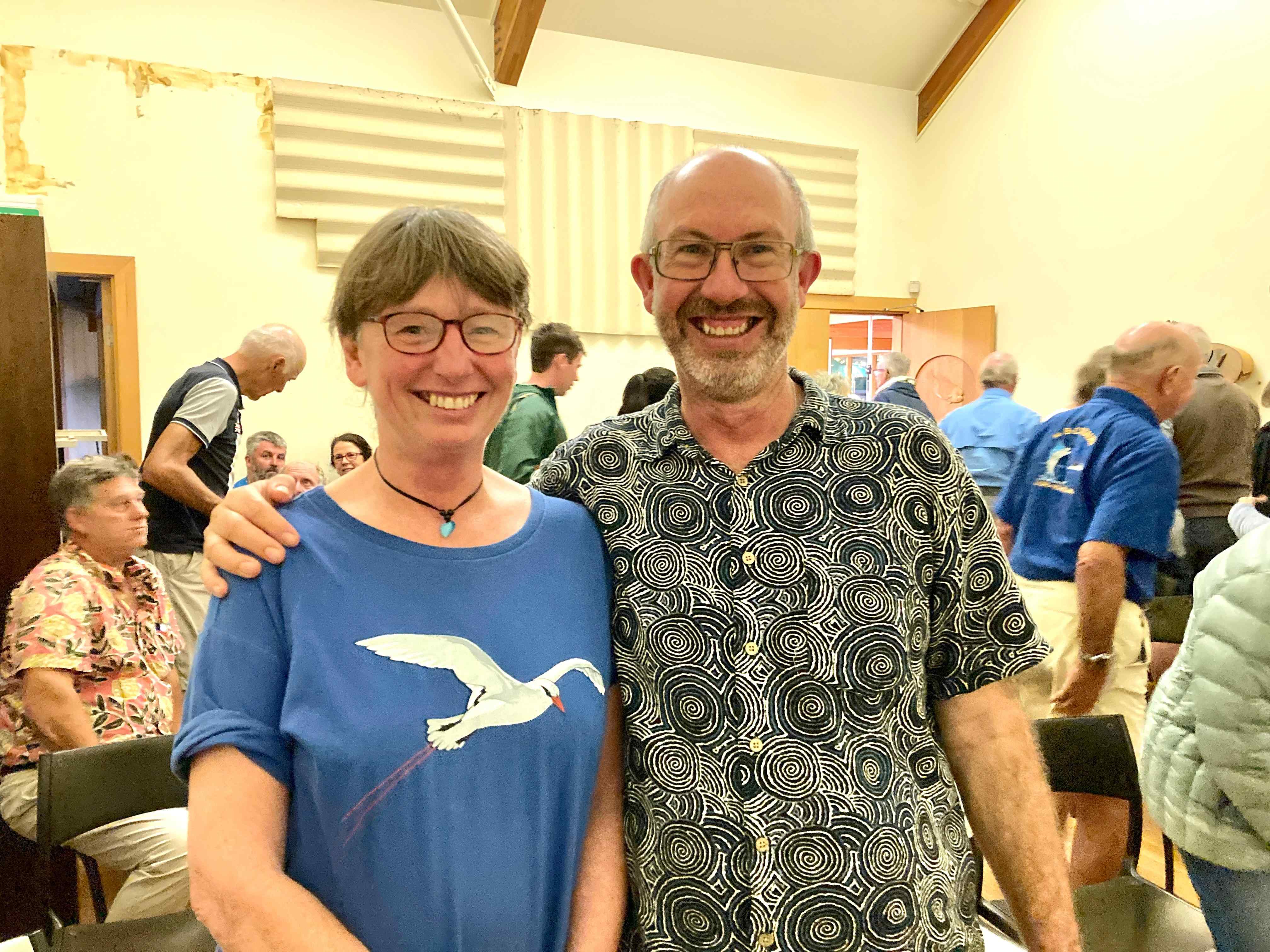 Fiona & John at launch